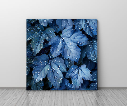 Blue Leaves - Canvas