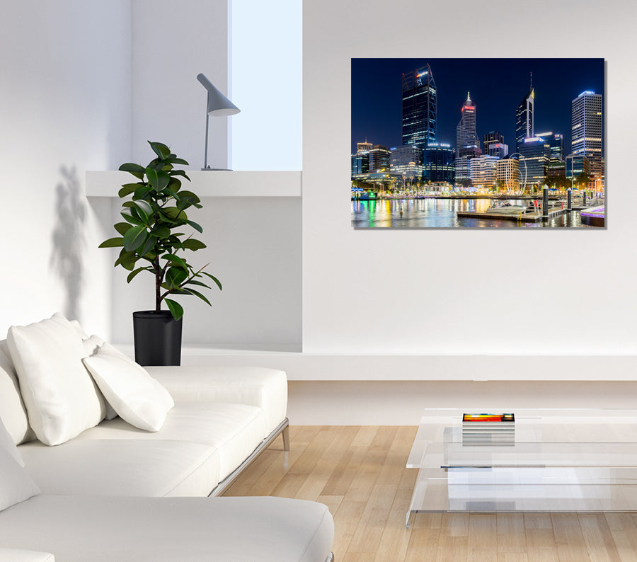 Elizabeth Quay by night - Canvas