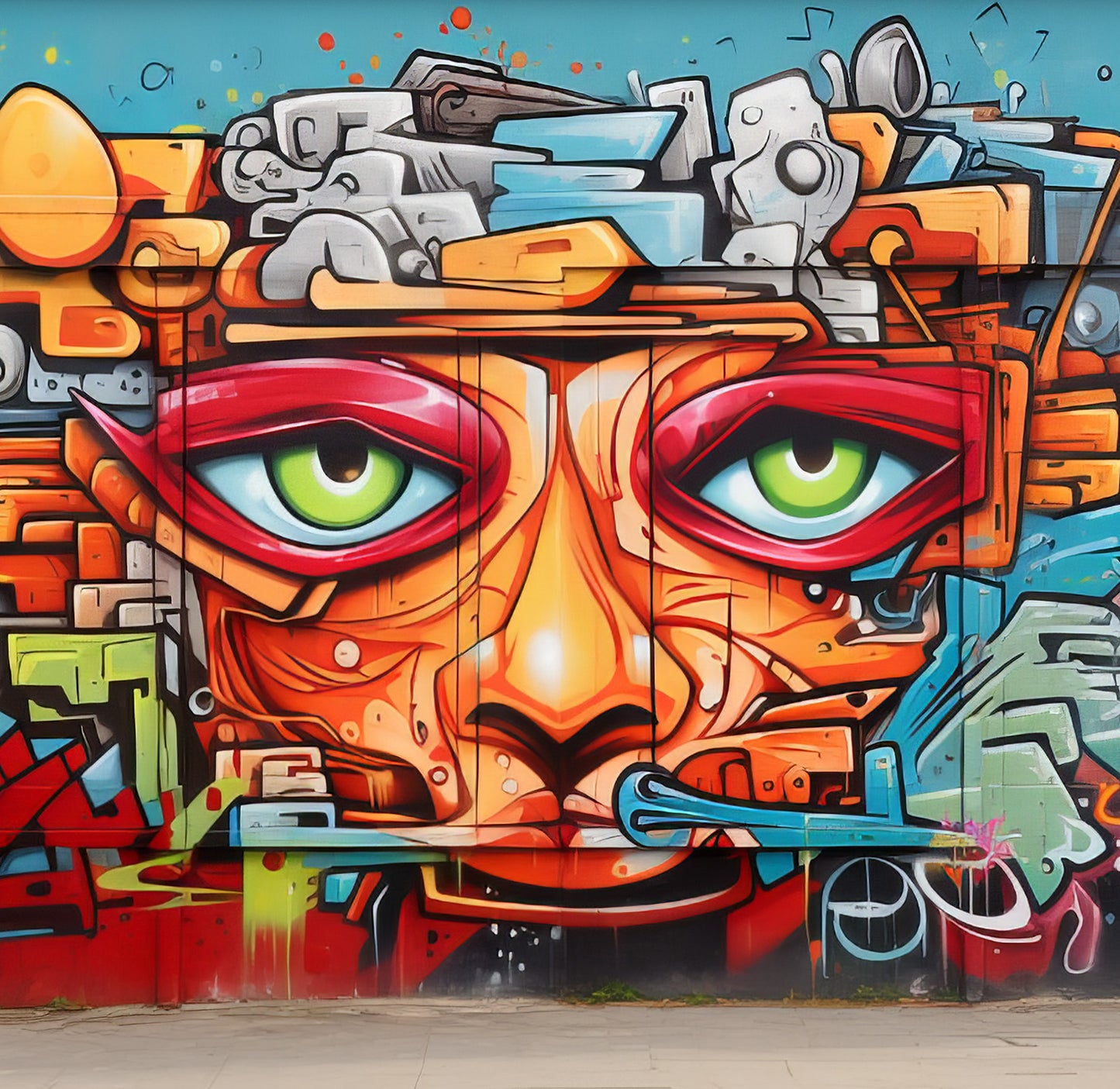 Graffiti 001 - Full Wall Mural