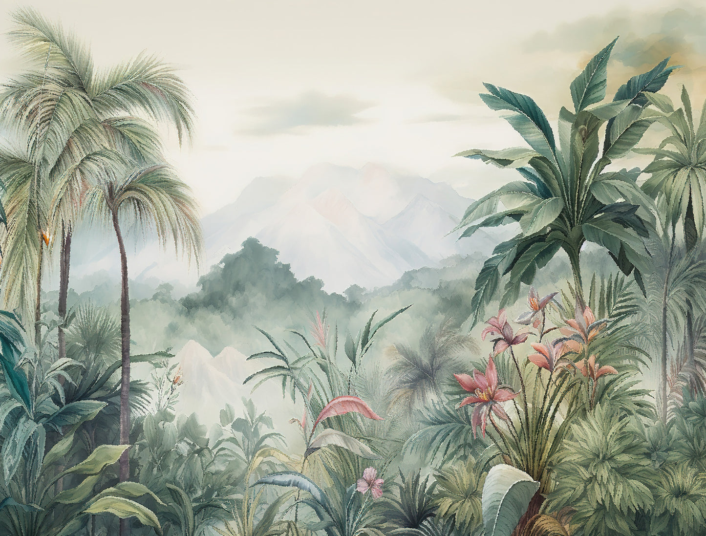 Tropical Art - Full Wall Mural