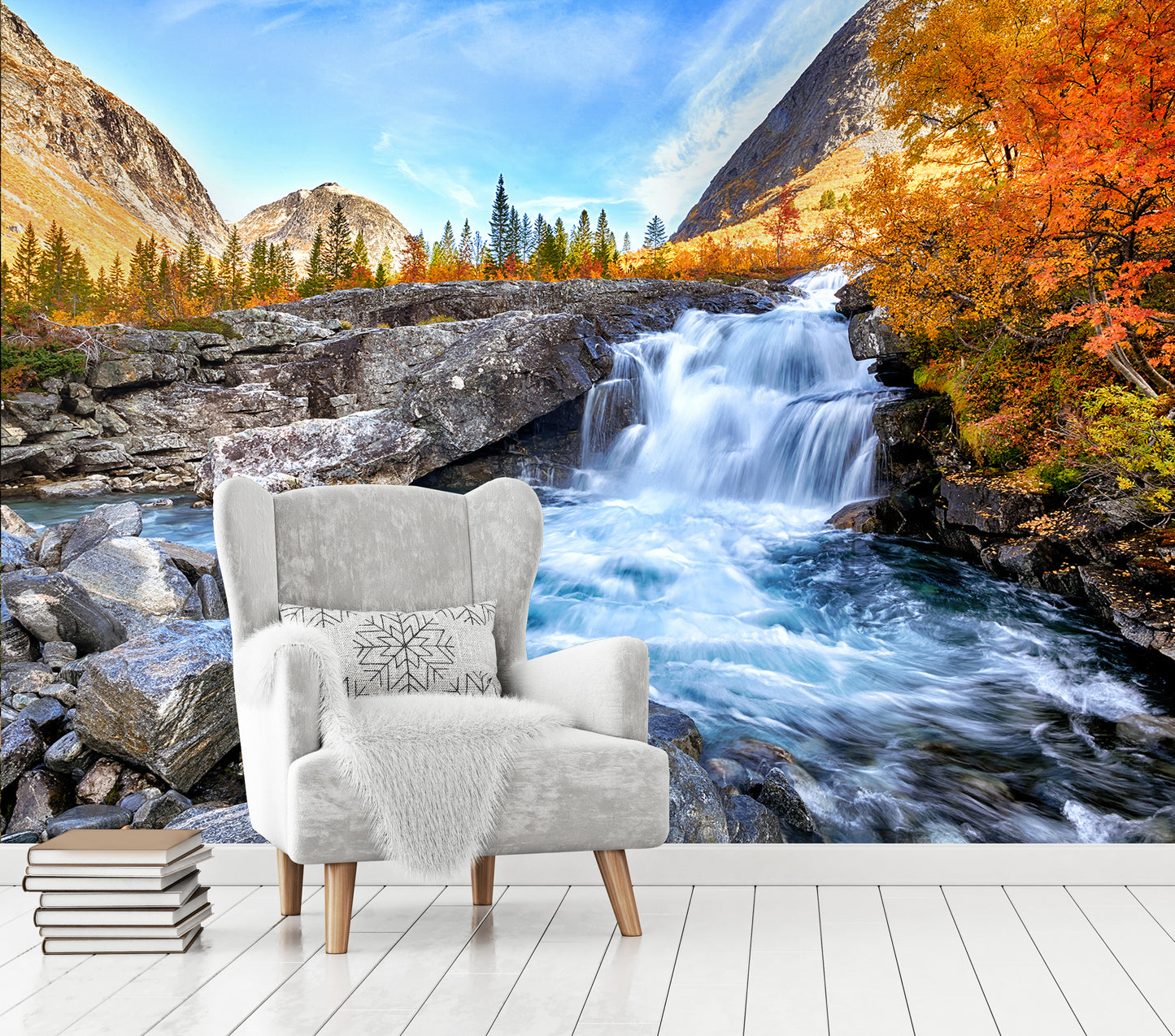 Autumn Falls - Full Wall Mural