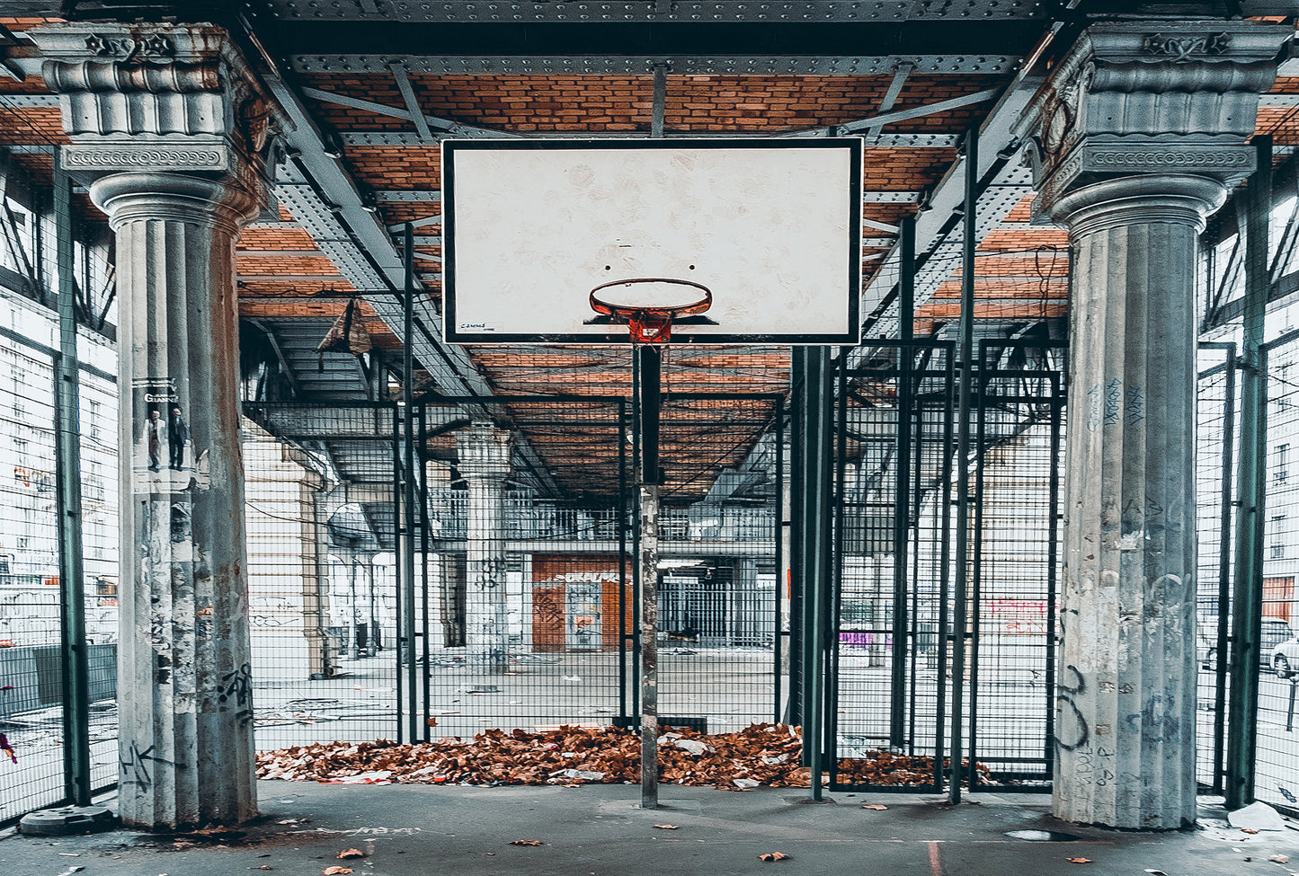 Basketball - Street - Full Wall Mural