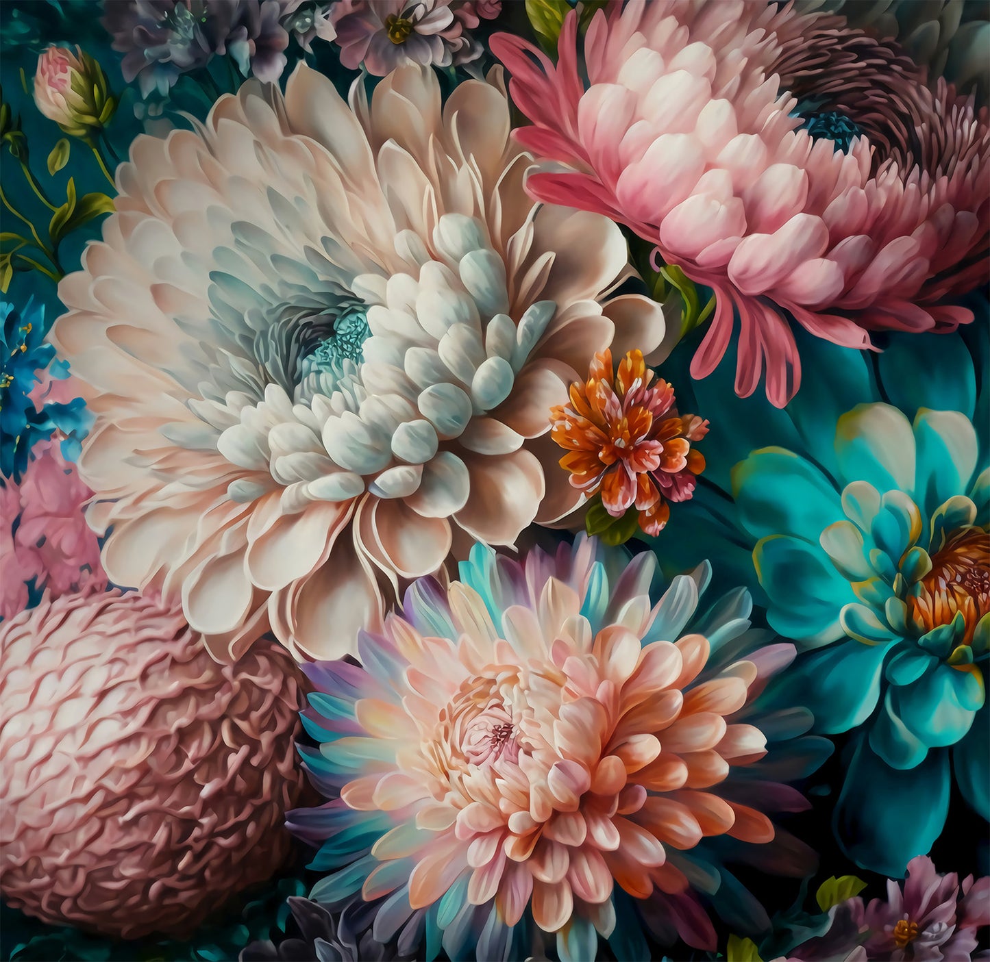Floral Bouquet 001 - Full Wall Mural