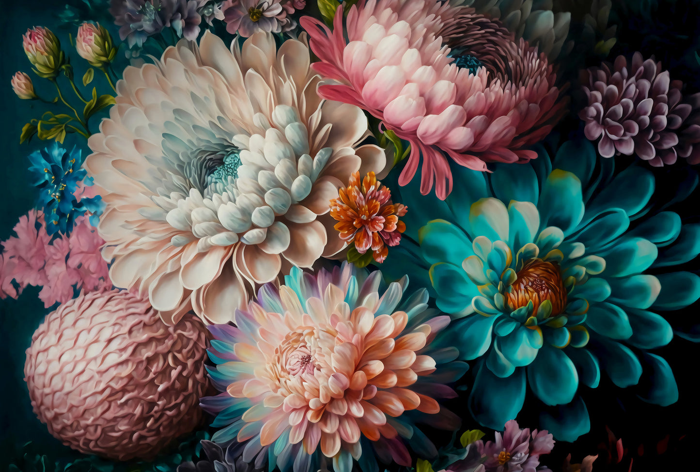 Floral Bouquet 001 - Full Wall Mural