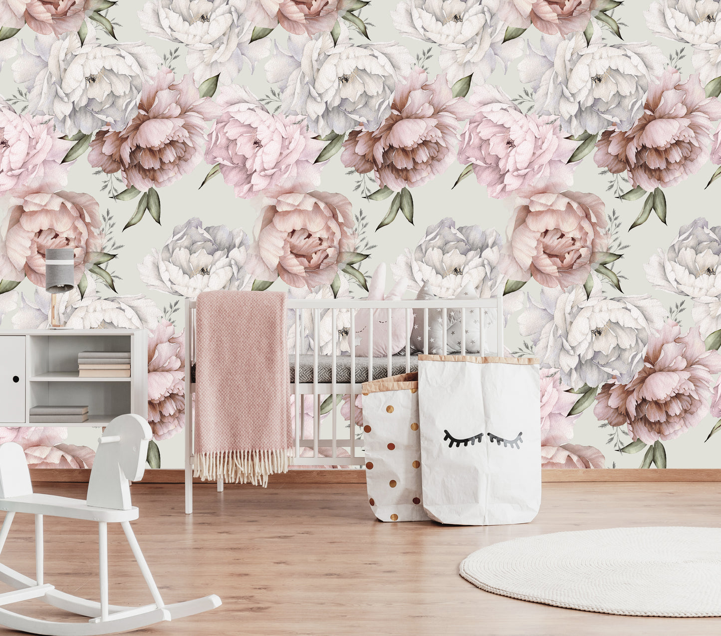 Field of Peonies - Full Wall Mural