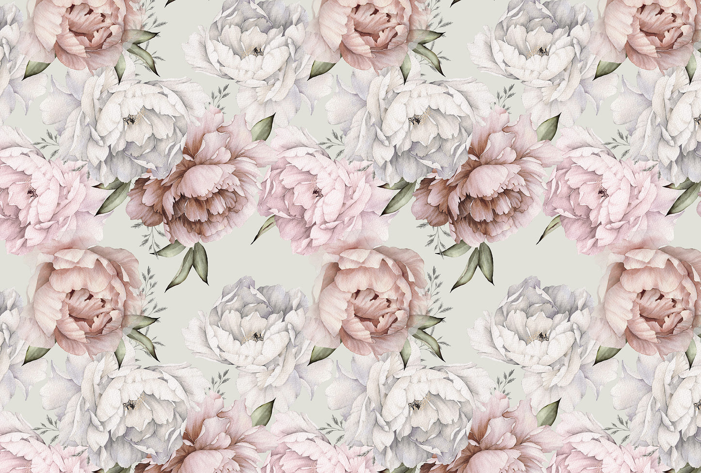 Field of Peonies - Full Wall Mural