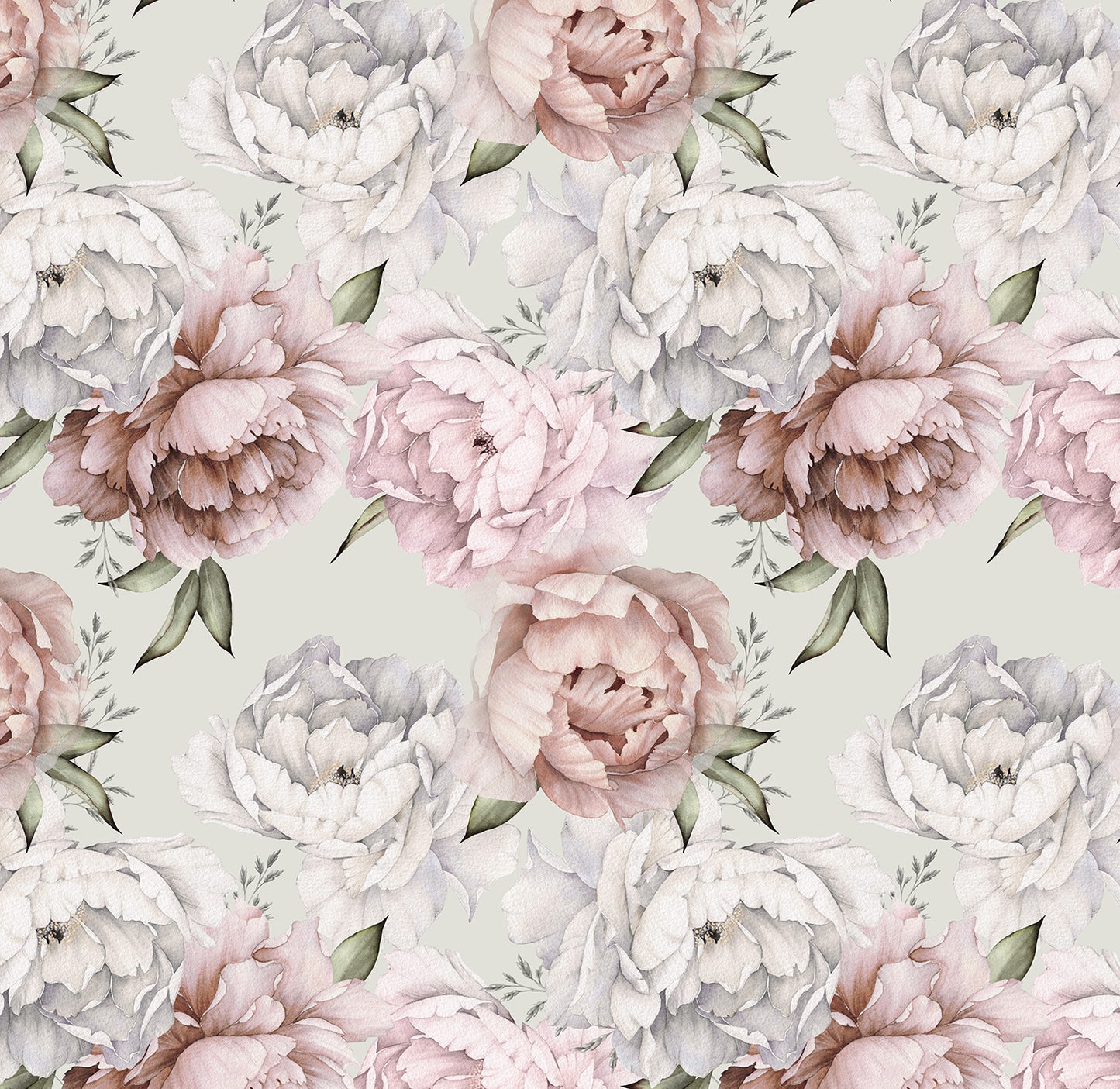 Field of Peonies - Full Wall Mural