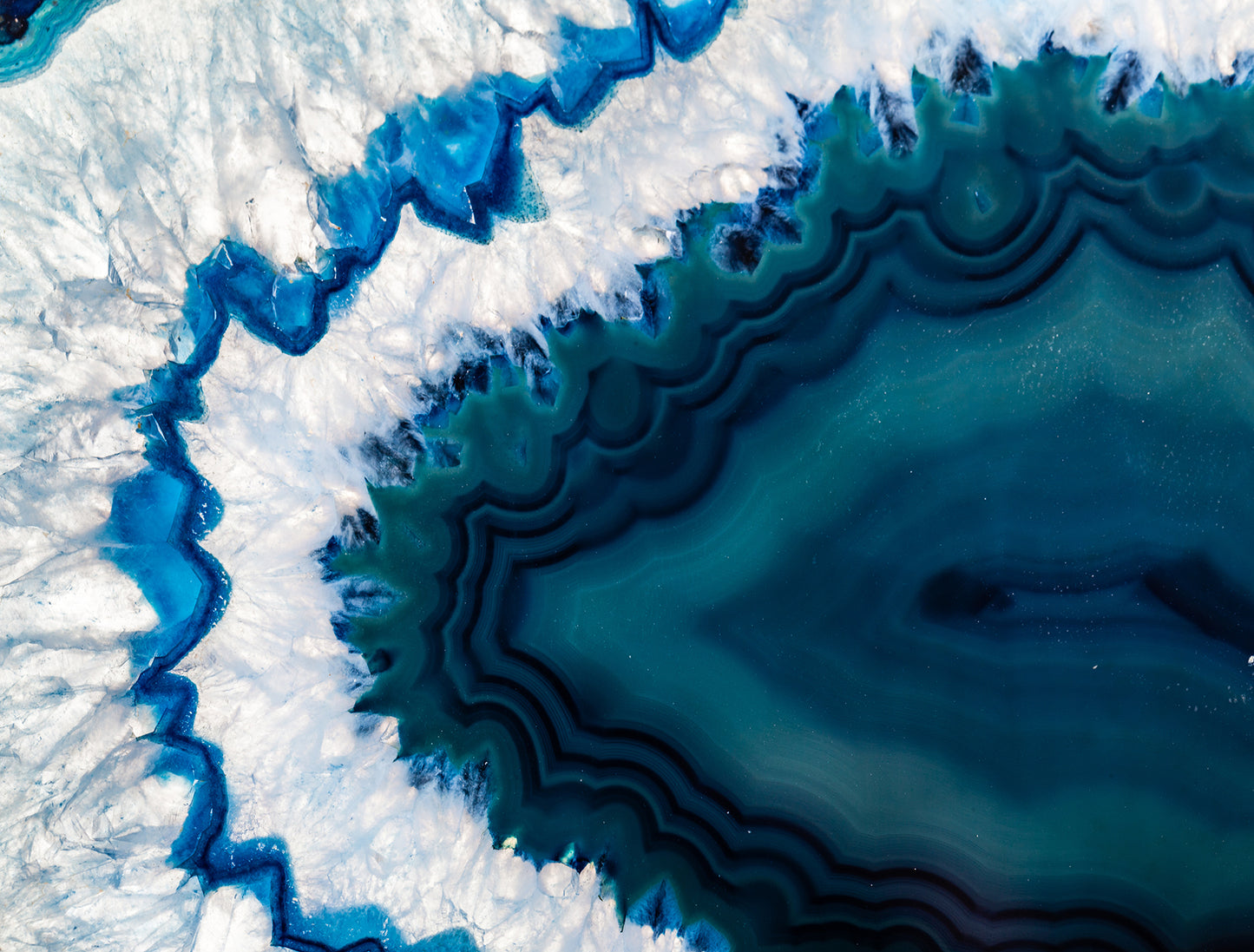Geode Blue - Full Wall Mural