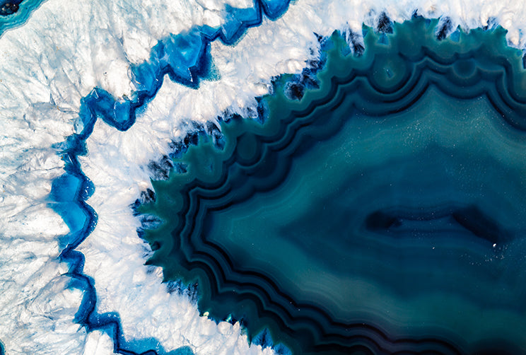Geode Blue - Full Wall Mural