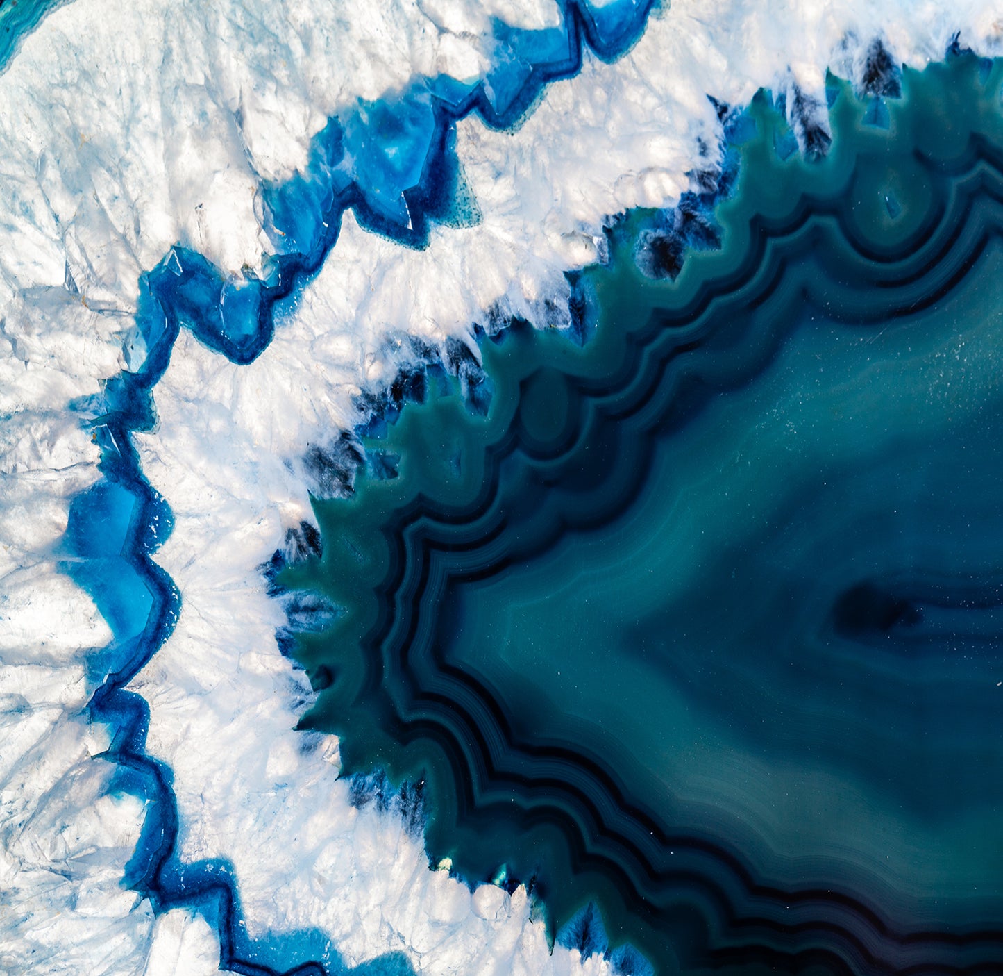 Geode Blue - Full Wall Mural
