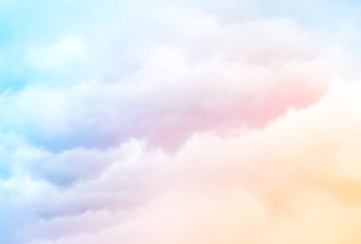 Rainbow Clouds - Full Wall Mural