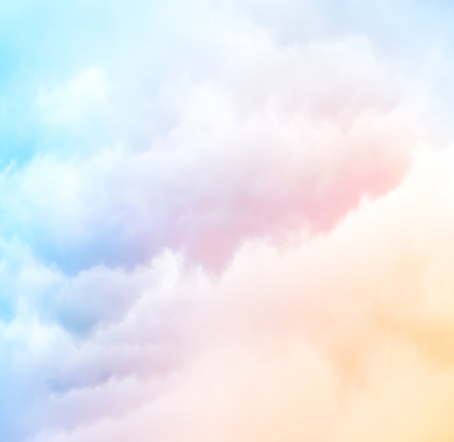 Rainbow Clouds - Full Wall Mural