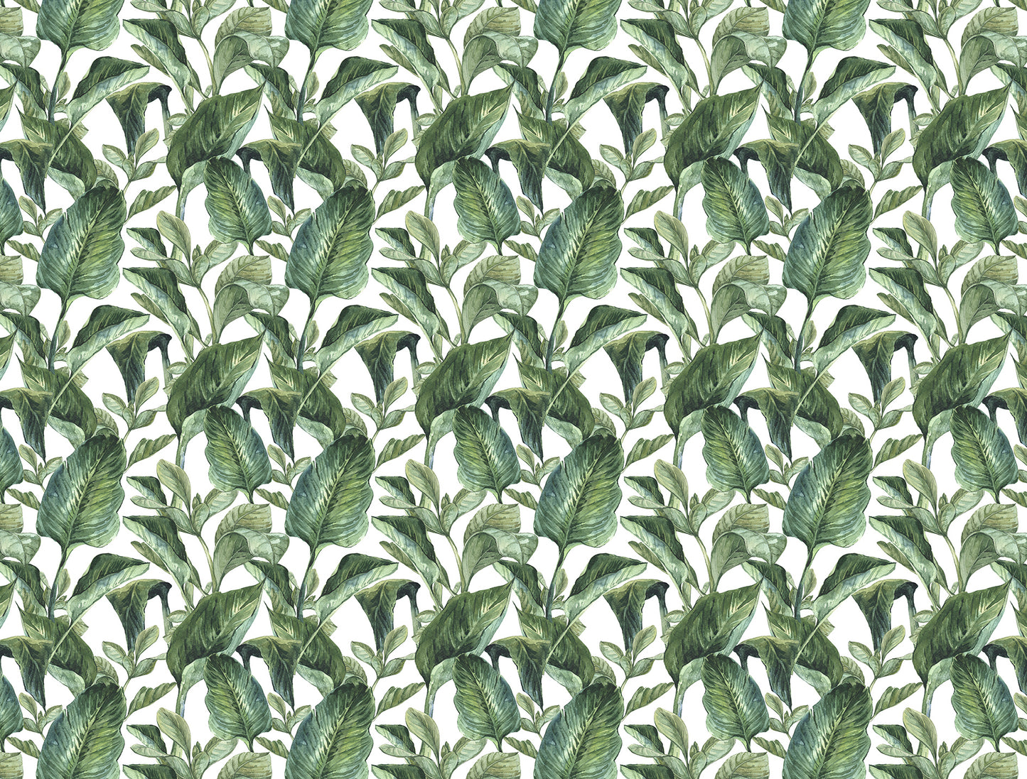 Tropical Green - Old Style - Full Wall Mural