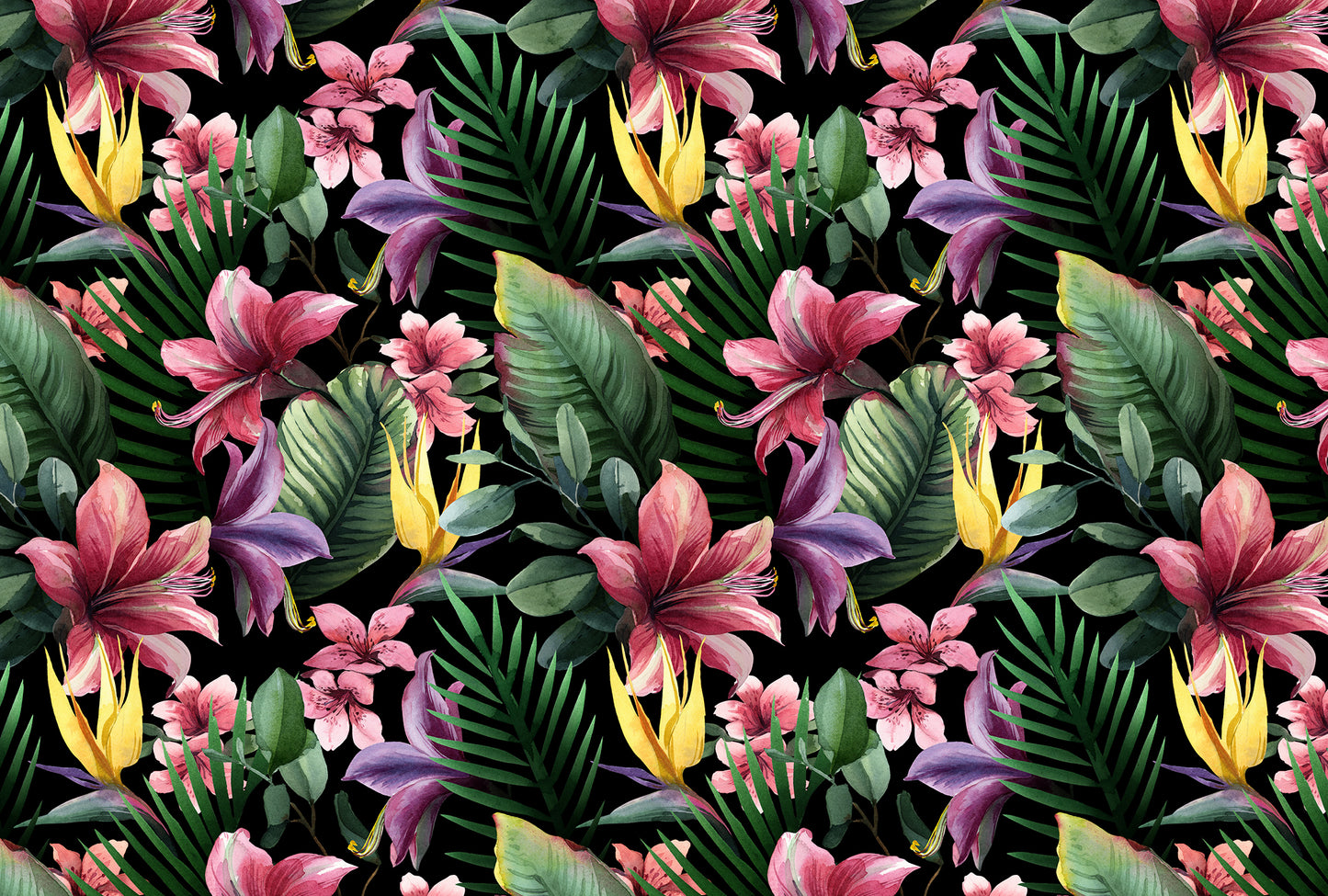 Tropical Watercolour - Full Wall Mural