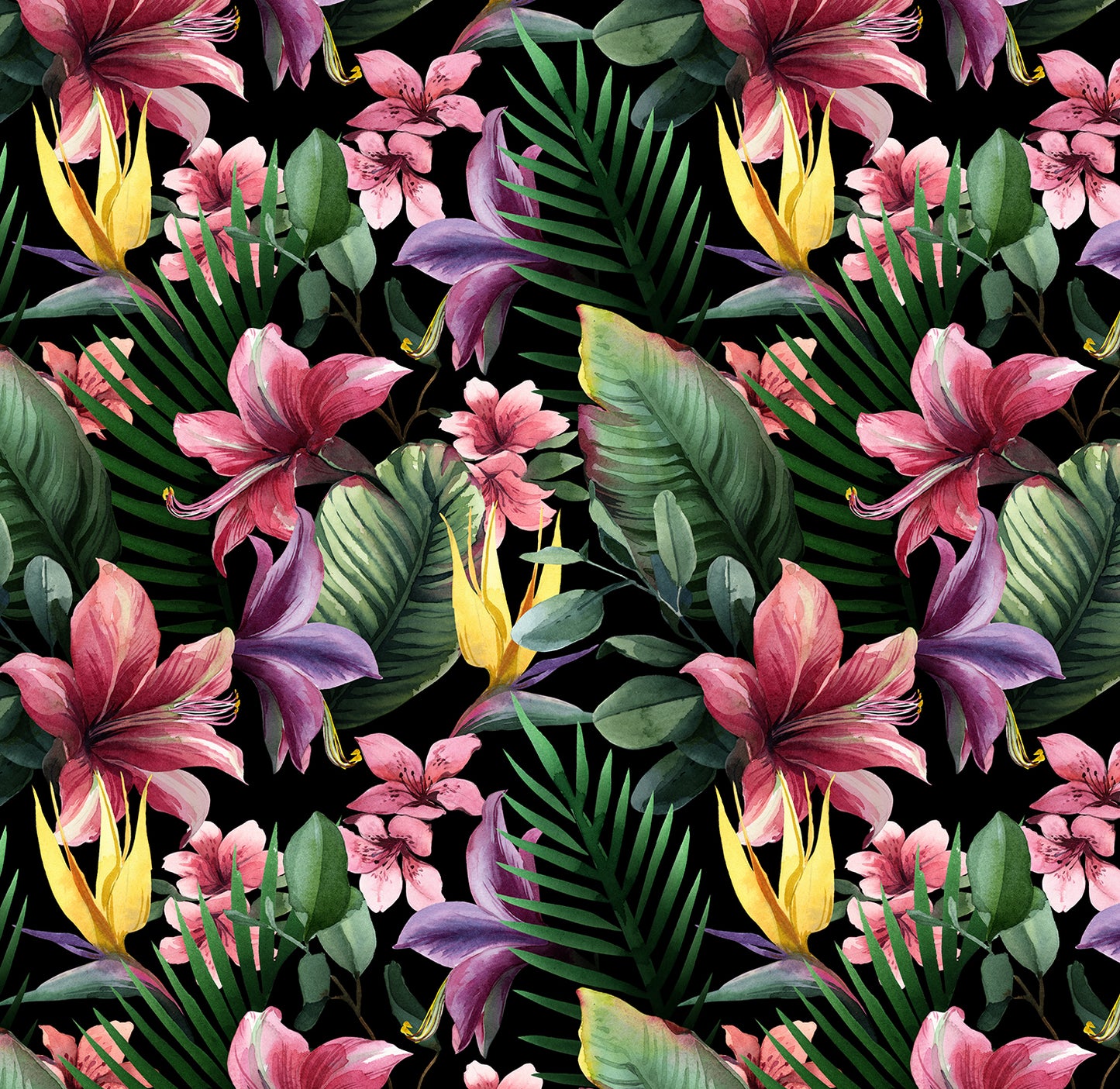 Tropical Watercolour - Full Wall Mural