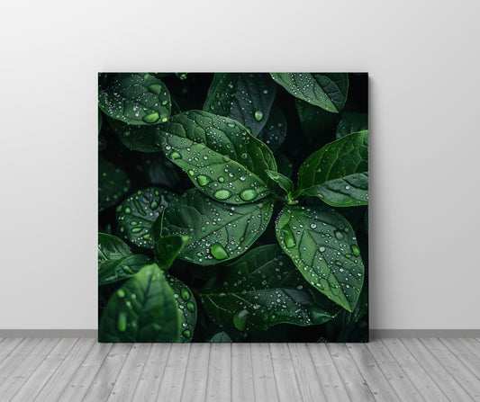 Green Leaves - Canvas