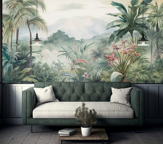 Tropical Art - Full Wall Mural