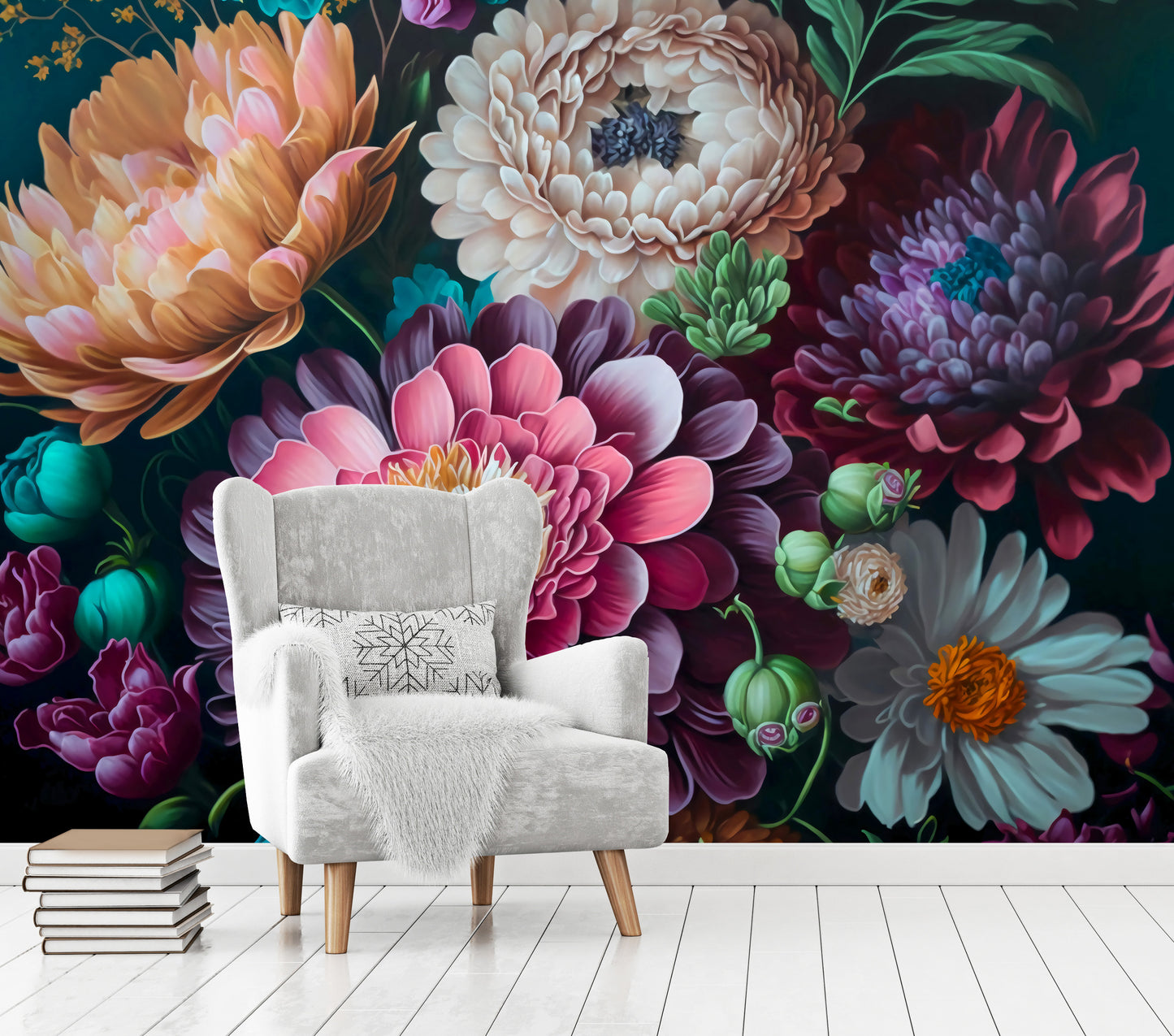 Floral Bouquet 002 - Full Wall Mural
