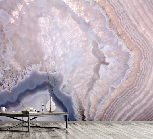 Geode Lilac - Full Wall Mural