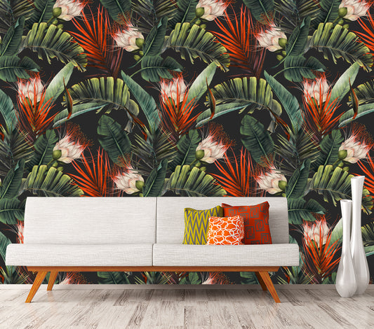 Orange Spring - Full Wall Mural