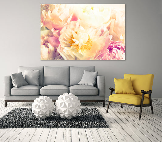 Peony Yellow - Canvas