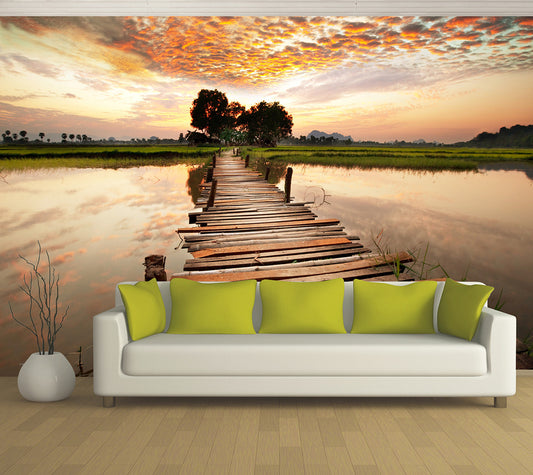Reflection Jetty - Full Wall Mural