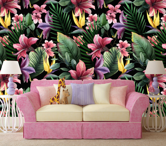 Tropical Watercolour - Full Wall Mural