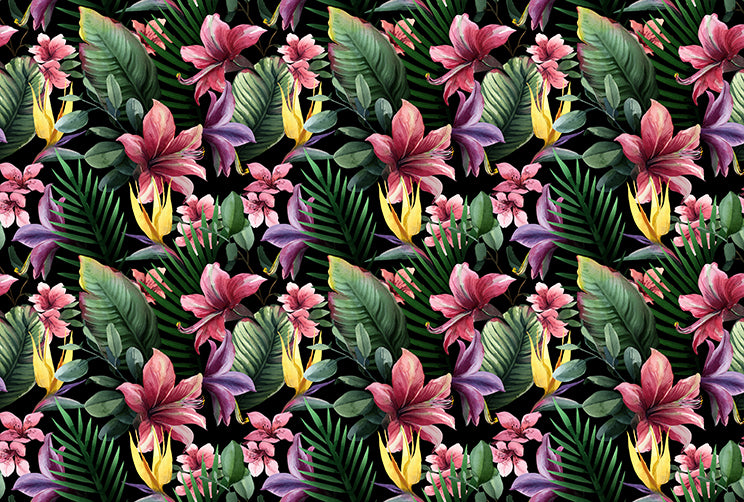Tropical Watercolour - Full Wall Mural
