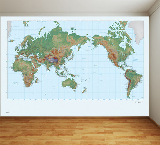 World Map - Full Wall Mural